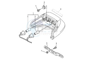 YZF R6 600 drawing TAILLIGHT