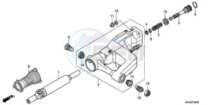 GL1800A Australia - (U) drawing SWINGARM