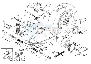 RAPTOR 650 drawing REAR SWING ARM