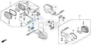 CB1300A CB1300SUPER FOUR drawing WINKER