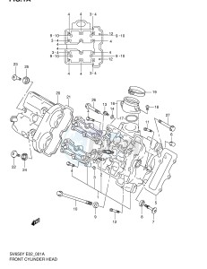 SV650S (E2) drawing FRONT CYLINDER HEAD