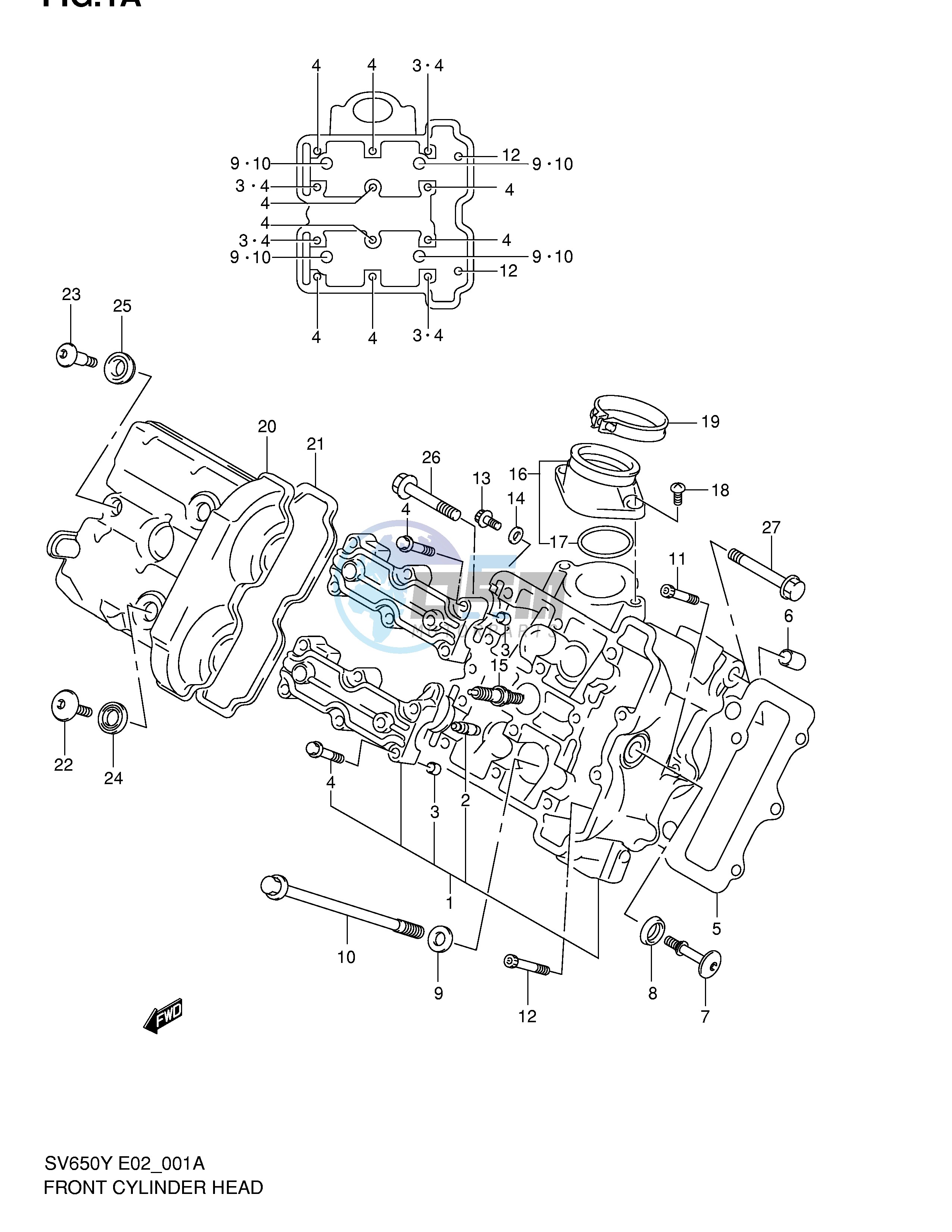 FRONT CYLINDER HEAD