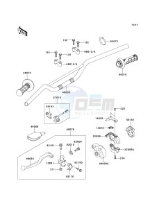 KX 65 A [KX65 MONSTER ENERGY] (A6F - A9FA) A7F drawing HANDLEBAR