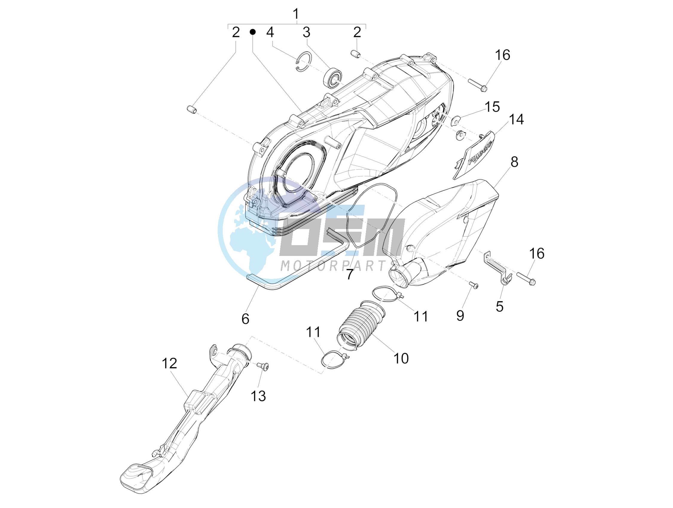 Crankcase cover - Crankcase cooling