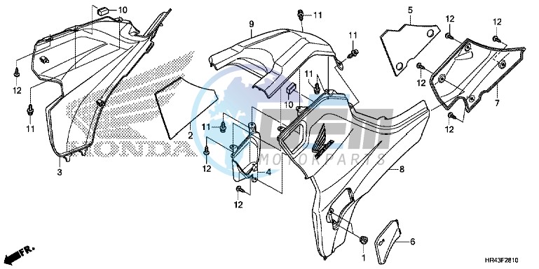 SIDE COVER/TANK COVER