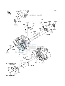 KFX450R KSF450BCS EU drawing Oil Pump