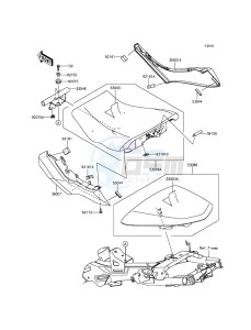 ER-6F EX650EEF XX (EU ME A(FRICA) drawing Seat