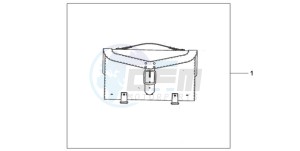 VT750CA9 Ireland - (EK / MME ST) drawing LEATHER TOPCASE (PLAIN)