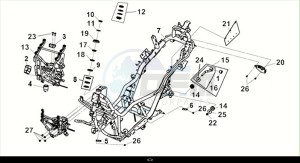 CRUISYM 125 (LV12W3-EU) (M2) drawing FRAME BODY