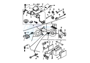 XVS A DRAG STAR CLASSIC 650 drawing BATTERY