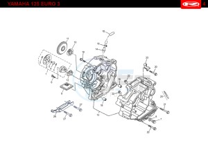 RS2-125-NACKED-BLACK drawing CRANKCASE  Yamaha 125 EURO-3