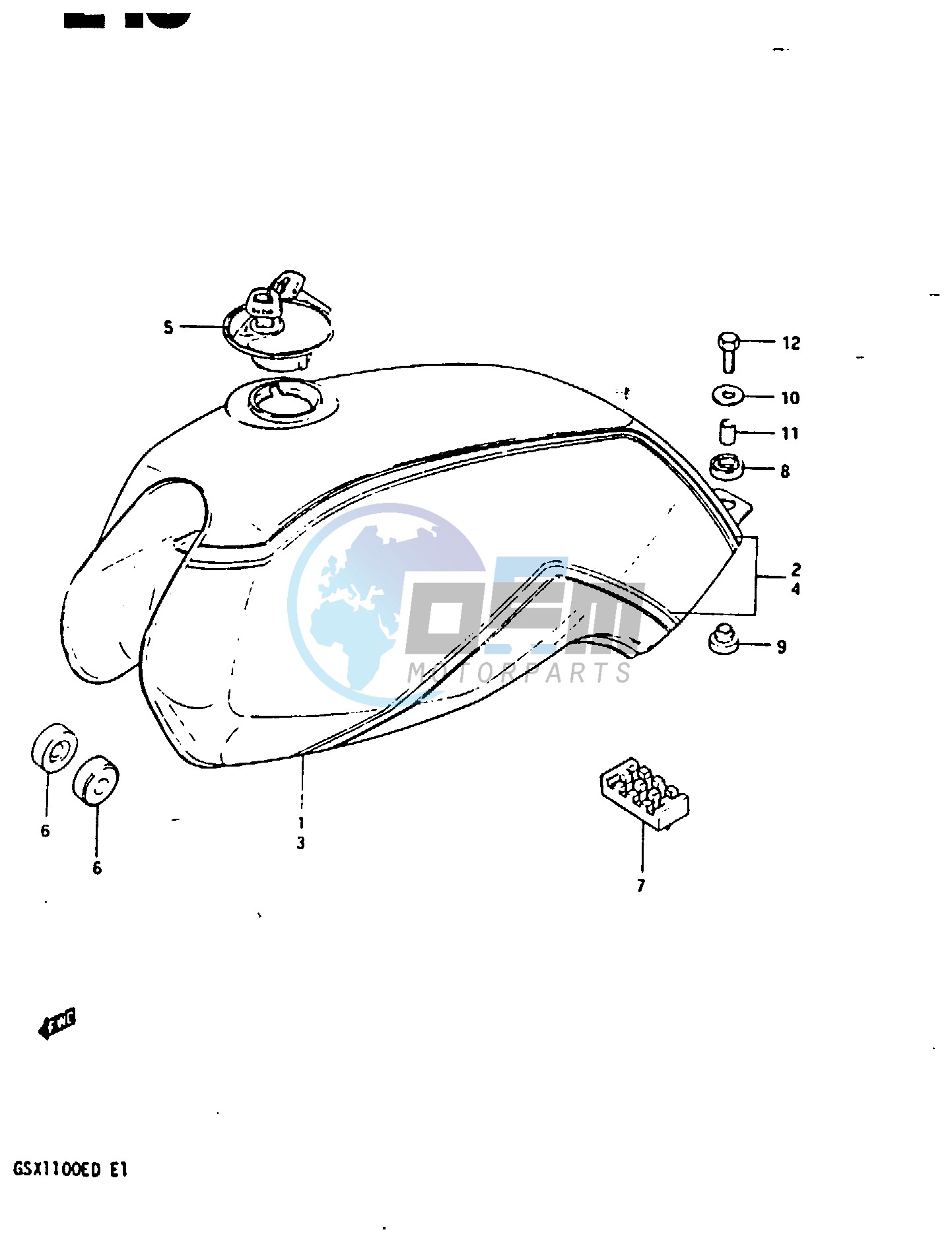 FUEL TANK (GSX1100DESD)