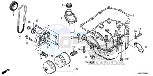 CB500FAE CB500F ABS UK - (E) drawing OIL PAN/ OIL PUMP