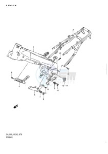 DL 650 V-STROM EU-UK drawing FRAME