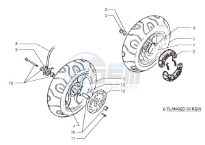 Ark AC 45 Glossy Black-Matt Black 200 drawing Front wheel-Rear wheel