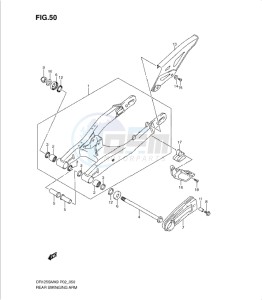 DR125SML0 drawing REAR SWINGING ARM