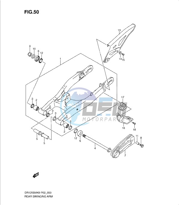 REAR SWINGING ARM