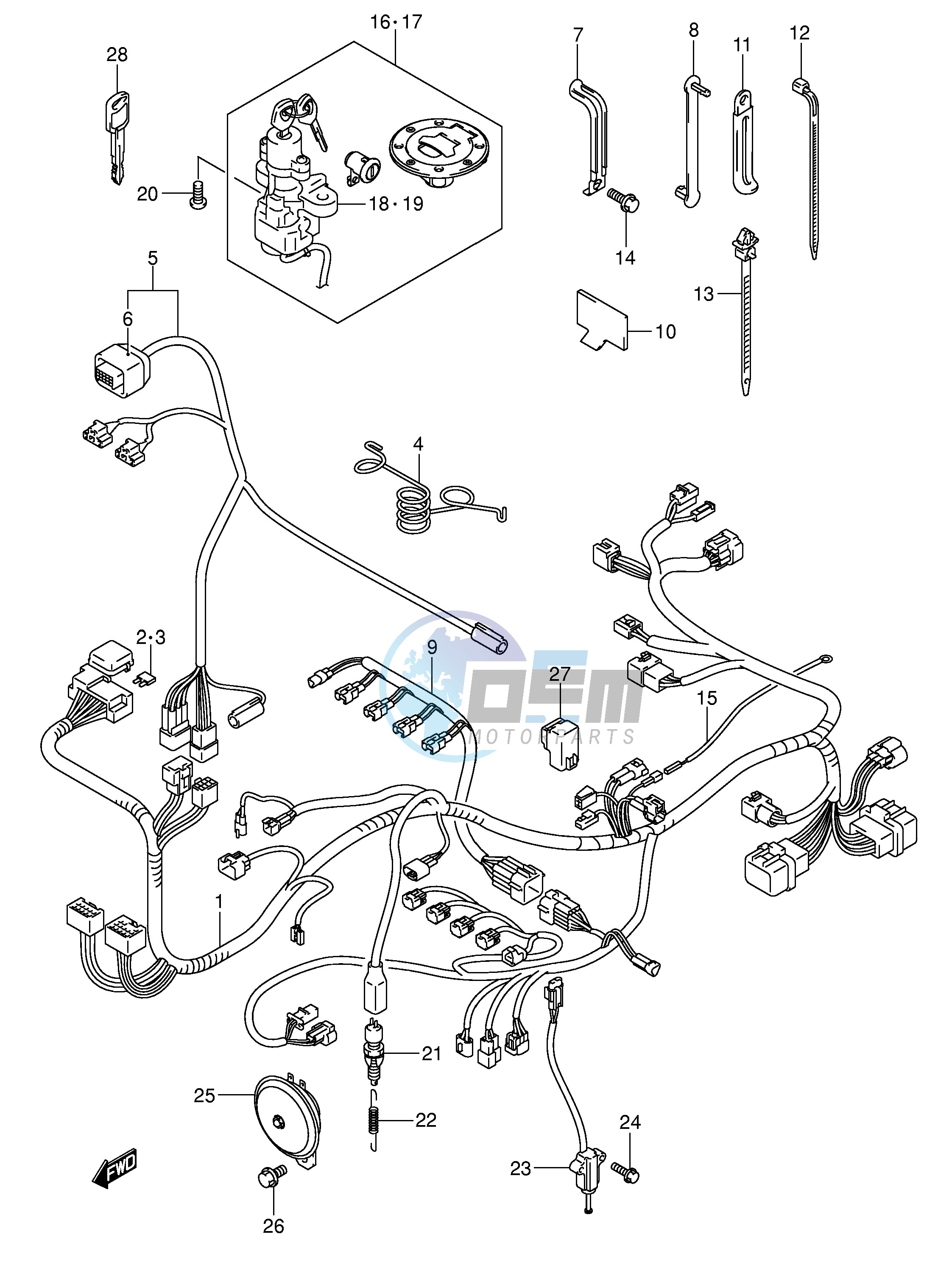 WIRING HARNESS (MODEL K3)