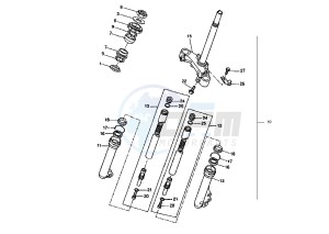 BW'S ORIGINAL 50 drawing FRONT FORK