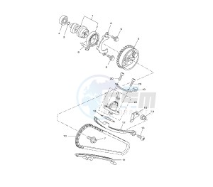 YZF R 125 drawing CAMSHAFT AND TIMING CHAIN