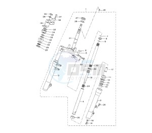 VP X-CITY 250 drawing FRONT FORK