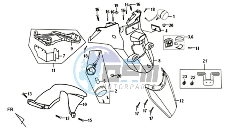 REAR FENDER - MUDGUARD