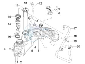 GTS 300 ie USA drawing Fuel Tank