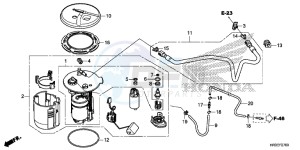 TRX420TM1F TRX420 Europe Direct - (ED) drawing FUEL PUMP