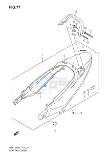 GSF-1250S ABS BANDIT EU drawing SEAT TAIL COVER