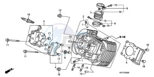 XL125VA E / MKH drawing FRONT CYLINDER HEAD