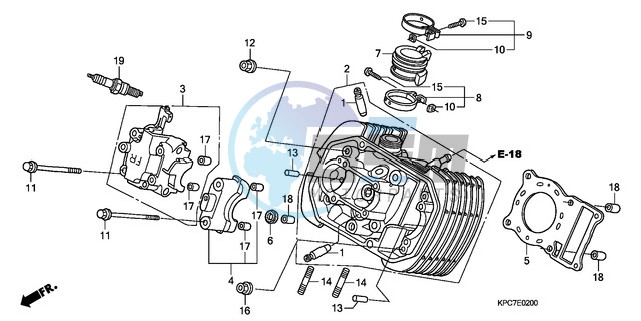 FRONT CYLINDER HEAD