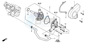 CBR900RE drawing WATER PUMP