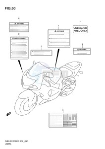 GSX-R1000 (E2) drawing LABEL (GSX-R1000K1)