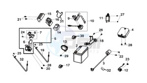 CRUISYM 250I (L8) EU drawing ELECTRICAL PARTS