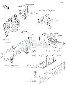 MULE SX 4x4 KAF400HHF EU drawing Labels