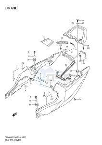 SV650 (E3-E28) drawing SEAT TAIL COVER (SV650SL0 SAL0)