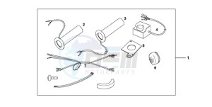 VT750CA9 Australia - (U / MME SPC) drawing GRIP HEATER CUSTOM'S