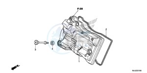 NC750SAE NC750SA ED drawing CYLINDER HEAD COVER