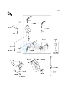 KLE500 KLE500B6F GB XX (EU ME A(FRICA) drawing Ignition Switch