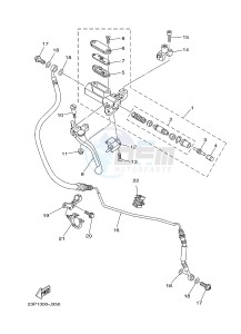 XT1200Z (23PF 23PG) drawing FRONT MASTER CYLINDER 2