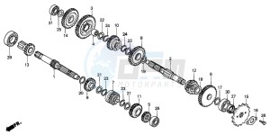 XR100R drawing TRANSMISSION