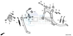 GL1800F GoldWing - GL1800-F 2ED - (2ED) drawing STAND