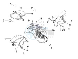 Runner 200 VXR 4t Race e3 drawing Wheel housing - Mudguard