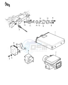 KZ 1000 G [CLASSIC] (G1) [CLASSIC] drawing INJECTORS_ELECTRICAL EQUIPMENT