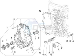 Nexus 300 ie e3 drawing Flywheel magneto cover - Oil filter