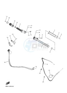 YZF-R6 YZF600 R6 (BN6A) drawing STEERING HANDLE & CABLE