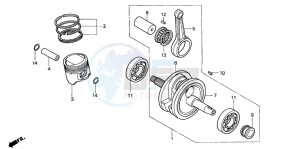 CLR125 CITY FLY drawing CRANKSHAFT/PISTON