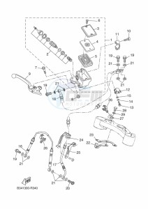 XSR700 MTM690 (BJV1) drawing FRONT MASTER CYLINDER