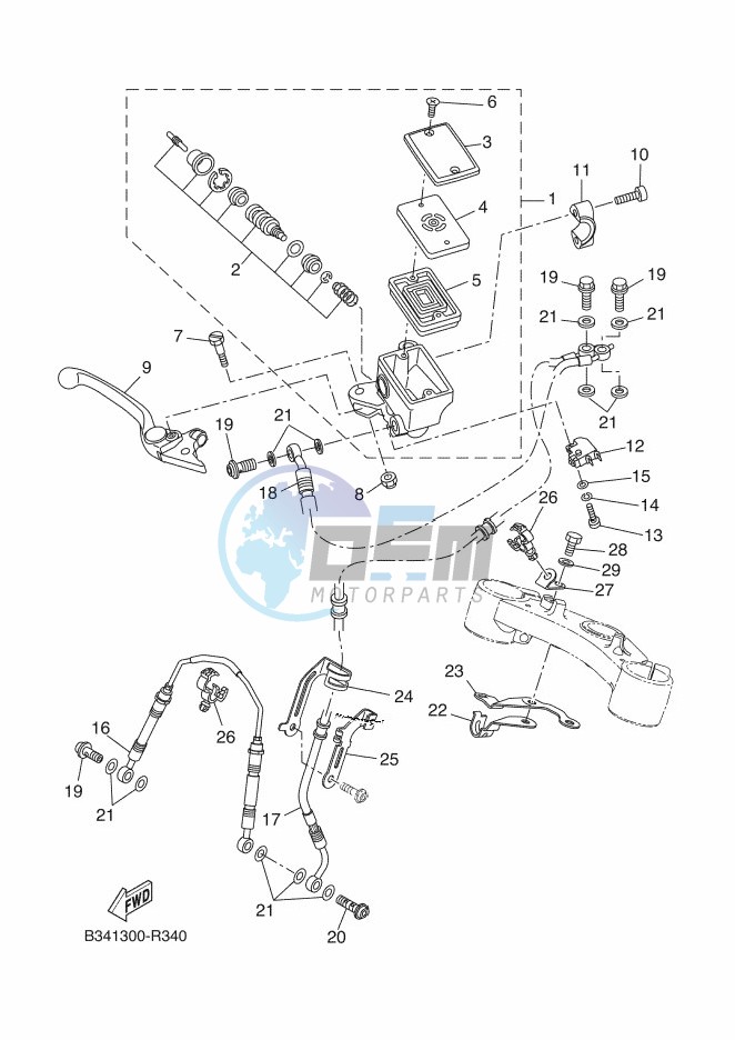 FRONT MASTER CYLINDER