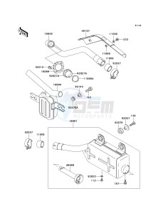 KLF 300 C [BAYOU 300 4X4] (C15-C17 C17 CAN ONLY) [BAYOU 300 4X4] drawing MUFFLER-- S- -